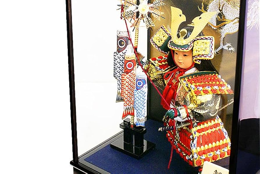 Amazon | 【五月人形】吉徳大光作 武者人形「鯉のぼり」ガラス